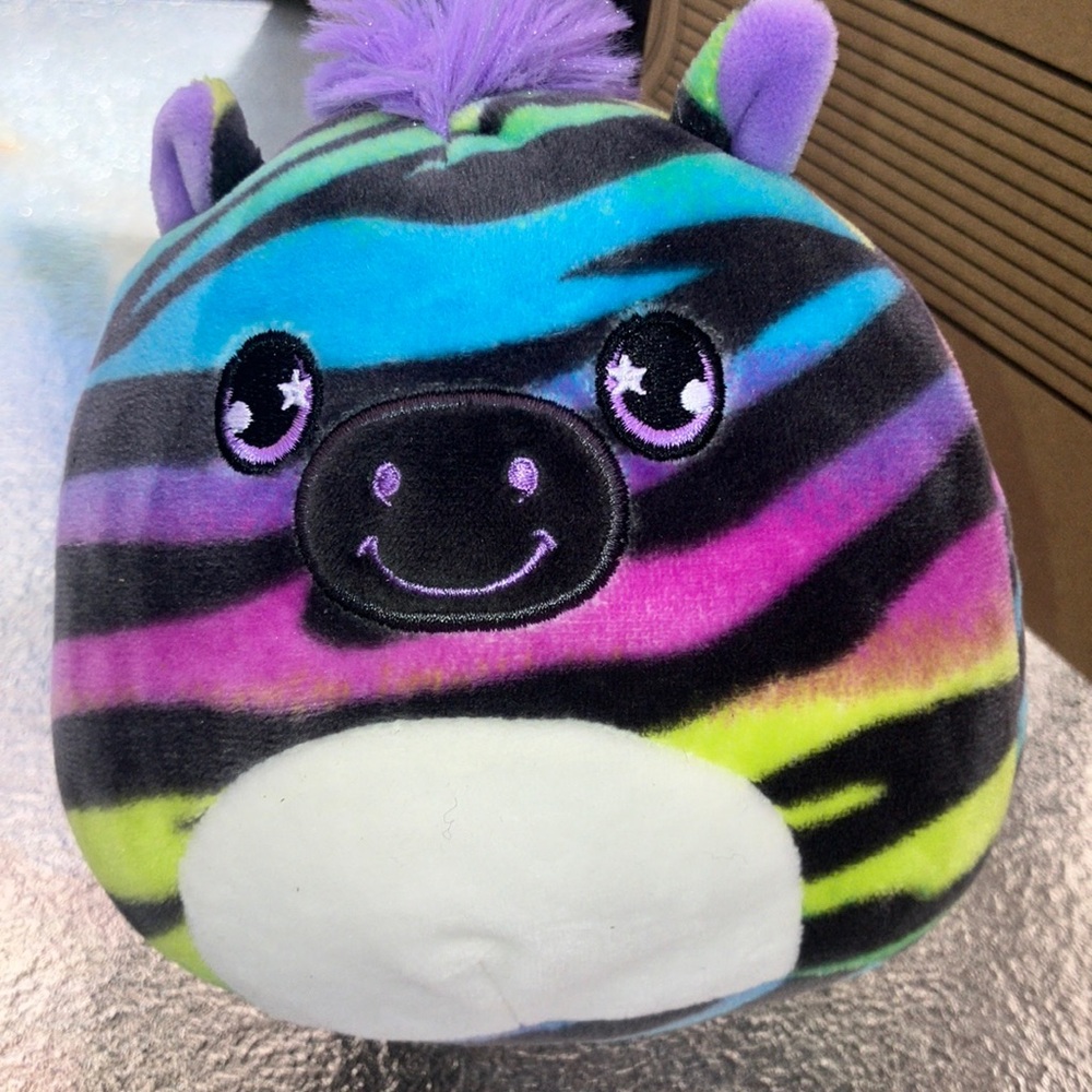 Squishmallows Rainbow zebra